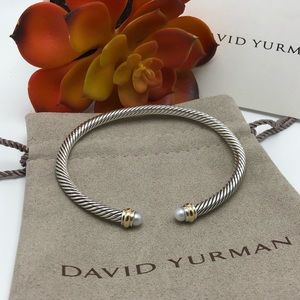 David Yurman 4mm Cable Classic With Pearl …